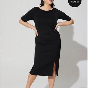 Midi Studio Cupro Bodycon Dress